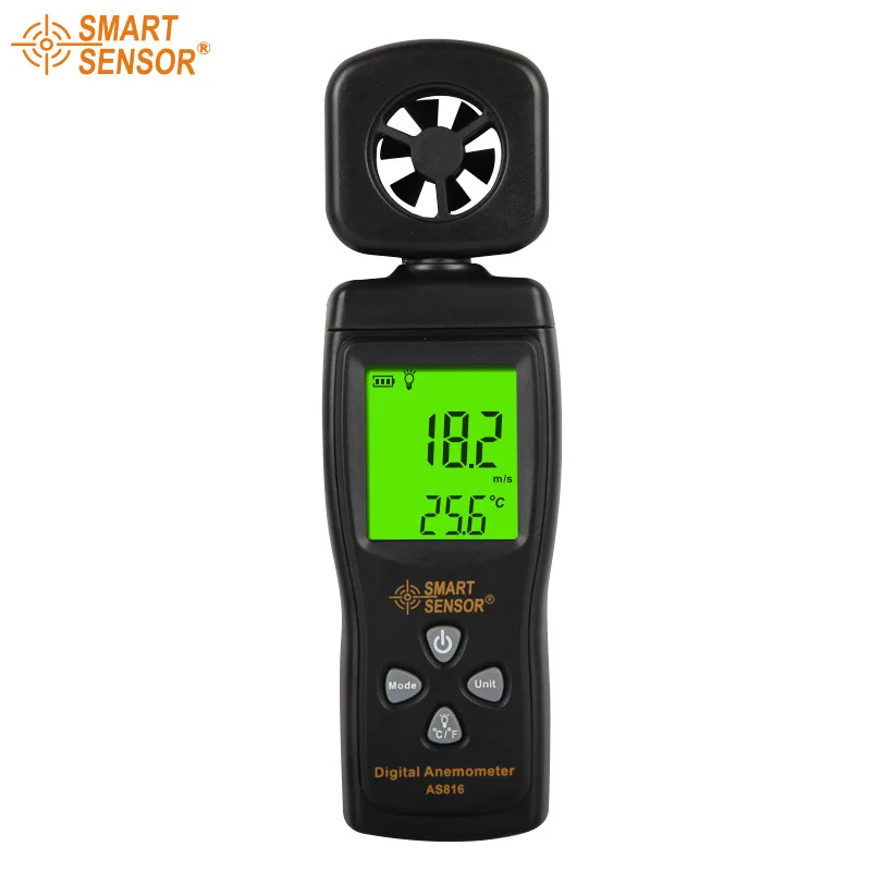 Smart Sensor AS816 Digital anemometer wind speed meter Wind Speed Gauge Meter wind direction 0.3-30m/s hand-held sensor
Smart Sensor AS816 Digital anemometer wind speed meter Wind Speed Gauge Meter wind direction 0.3-30m/s hand-held sensor
