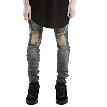 Men Fashion Vintage Cowboy Long Pants Male Slim Fit Straight Italian Style Jeans Mens Big Hole Ripped Pencil Trousers AA51409
Men Fashion Vintage Cowboy Long Pants Male Slim Fit Straight Italian Style Jeans Mens Big Hole Ripped Pencil Trousers AA51409