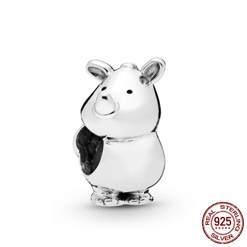925 Sterling Silver Beads Rino The Rhinoceros Charms Beads for Jewelry Making fit Original Pandora Bracelets Women DIY Jewelry
925 Sterling Silver Beads Rino The Rhinoceros Charms Beads for Jewelry Making fit Original Pandora Bracelets Women DIY Jewelry
