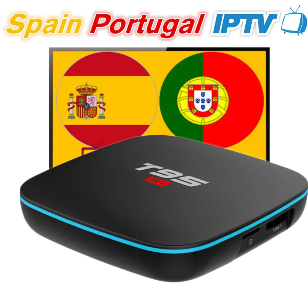 T95R1 Android 7.1 Smart TV Box with 12 Months Spain Portugal IPTV Subscription 200 Spanish 140 Portugal Eleven Sport 100 Adult
T95R1 Android 7.1 Smart TV Box with 12 Months Spain Portugal IPTV Subscription 200 Spanish 140 Portugal Eleven Sport 100 Adult