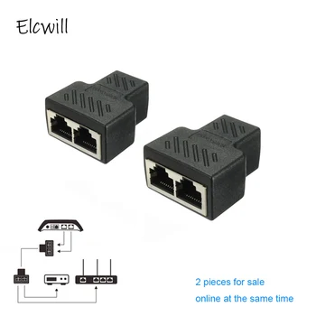 2Pcs 1 To 2 Way Dual RJ45 Splitter Connector Female Ethernet Network Cable Socket Adapter for PC Laptop
2Pcs 1 To 2 Way Dual RJ45 Splitter Connector Female Ethernet Network Cable Socket Adapter for PC Laptop