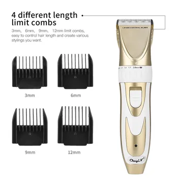 Professional Electric Hair Clipper 1500mAh Lithium Battery Titanium Ceramic Blade Rechargeable Hair Trimmer Hair Cutting Machine
Professional Electric Hair Clipper 1500mAh Lithium Battery Titanium Ceramic Blade Rechargeable Hair Trimmer Hair Cutting Machine