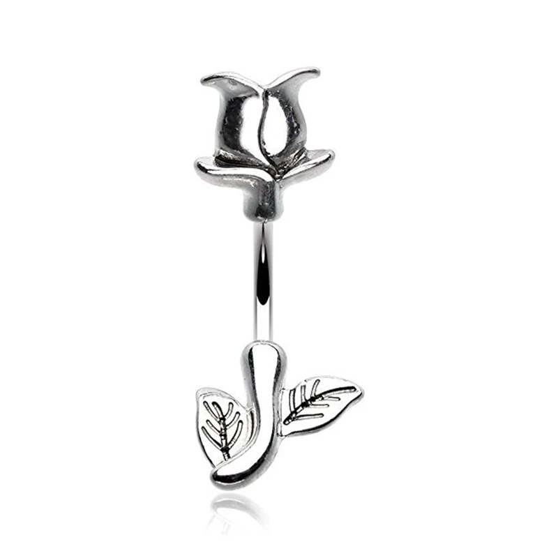 New Fashion Rose Flowers Piercing Belly Button Rings Women Sexy Body Jewelry Accessories Silver Piercing Navel ring Summer Style
New Fashion Rose Flowers Piercing Belly Button Rings Women Sexy Body Jewelry Accessories Silver Piercing Navel ring Summer Style