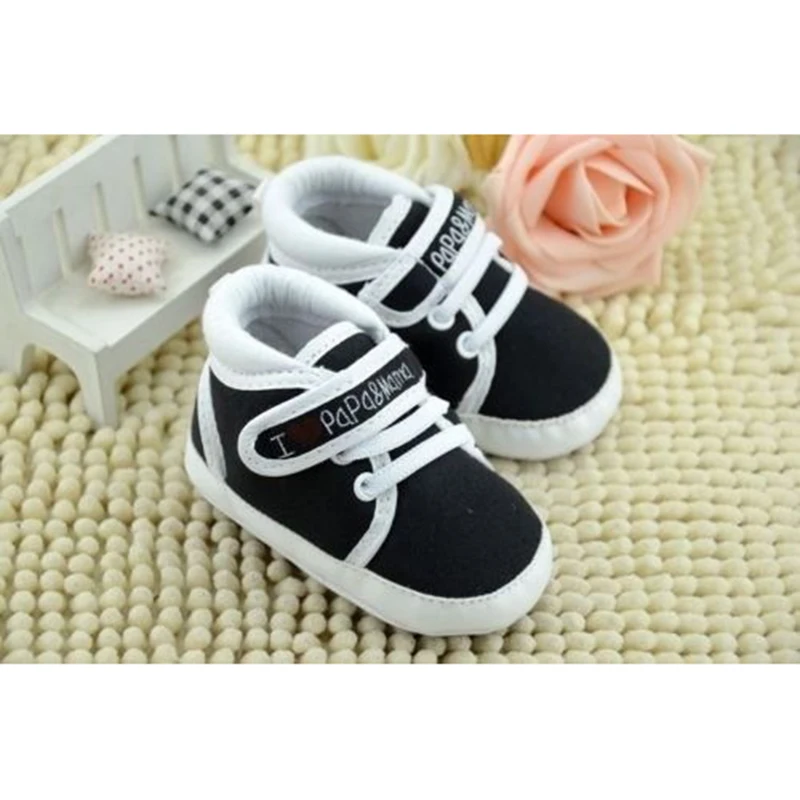 ABWE Best Sale Newborn Infant Baby I Love Papa Mama Soft Sole Crip Sport Shoes Sneakers Casual 0~6 Months 11cm black
ABWE Best Sale Newborn Infant Baby I Love Papa Mama Soft Sole Crip Sport Shoes Sneakers Casual 0~6 Months 11cm black