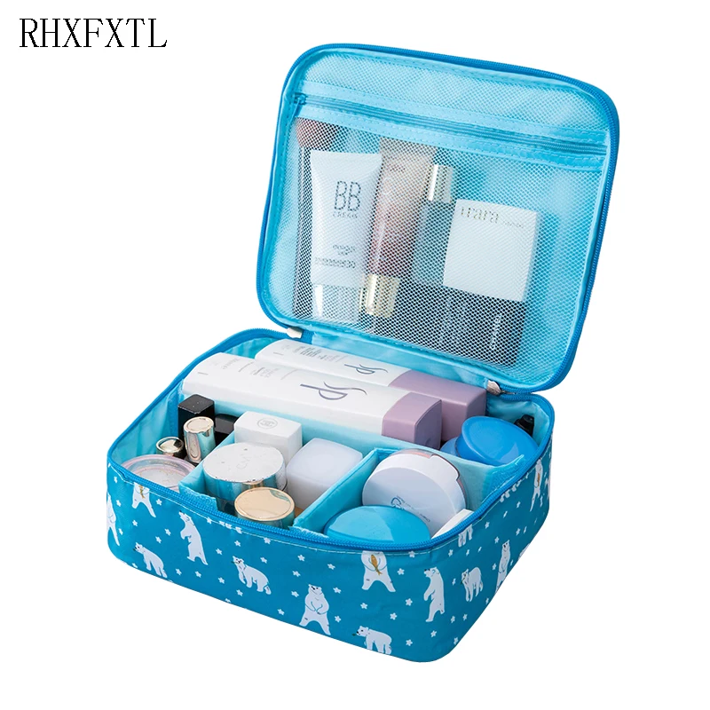 RHXFXTL Women Cosmetic bag Organizer travel Beautician Portable Double zipper Men lady makeup bag girl high quality Storage bags
RHXFXTL Women Cosmetic bag Organizer travel Beautician Portable Double zipper Men lady makeup bag girl high quality Storage bags
