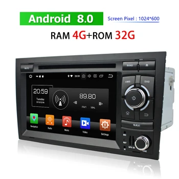 Touch Screen Car DVD Player for Audi A4 2002~2008 Android Auto Stereo 2 Din Bluetooth Radio GPS Navigation BT WIFI 3G 4G TV
Touch Screen Car DVD Player for Audi A4 2002~2008 Android Auto Stereo 2 Din Bluetooth Radio GPS Navigation BT WIFI 3G 4G TV