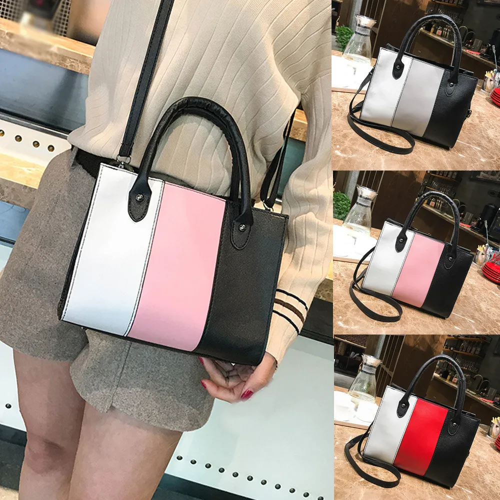 Woman Color Block Crossbody Bag Tote Casual Simple Hit Color PU Leather Handbag Designer Shoulder Messenger Bags #T30
Woman Color Block Crossbody Bag Tote Casual Simple Hit Color PU Leather Handbag Designer Shoulder Messenger Bags #T30