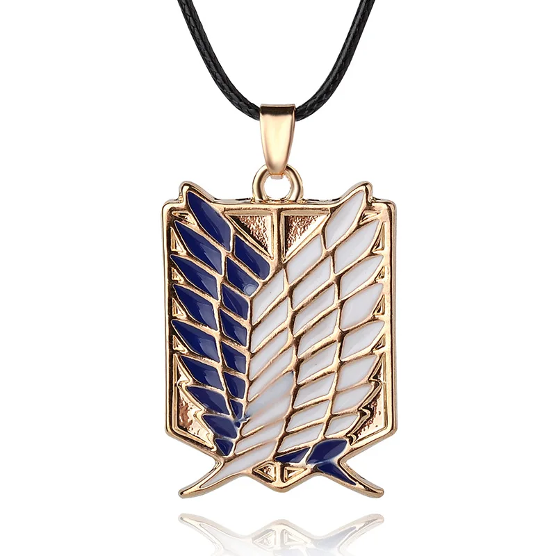 Attack on Titan New Cartoon Anime 2 Color Attack on Titan investigation Corps flag wing necklace cool metal necklace men jewelry
Attack on Titan New Cartoon Anime 2 Color Attack on Titan investigation Corps flag wing necklace cool metal necklace men jewelry