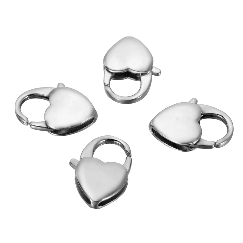 Hot Sale Fashion Jewelry Findings Stainless Steel Lobster Clasp 3PCs Fine Heart Shape Clasp For Jewelry Making 16mmx11mm
Hot Sale Fashion Jewelry Findings Stainless Steel Lobster Clasp 3PCs Fine Heart Shape Clasp For Jewelry Making 16mmx11mm