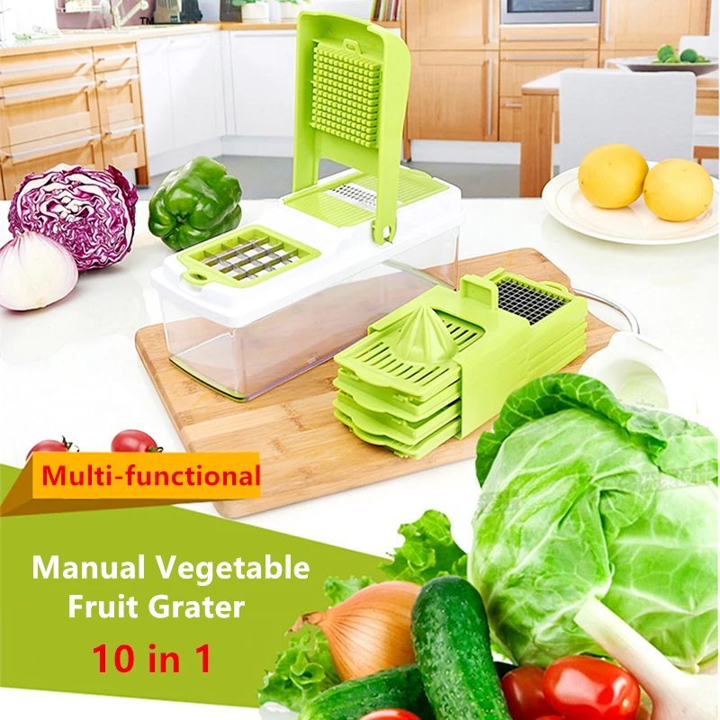 Manual Vegetable Cutter Fruit Slicer Grater Multi functional Onion Potato Cutter Food Chopper Chip Sliced Kitchen Gadget Tools
Manual Vegetable Cutter Fruit Slicer Grater Multi functional Onion Potato Cutter Food Chopper Chip Sliced Kitchen Gadget Tools