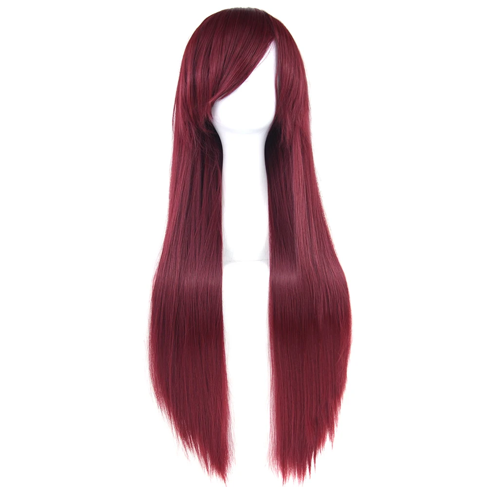 Soowee 24 Colors 80cm Long Straight Cosplay Wigs Burgundy Black Party Hair Accessories Synthetic Hair Wig for Women
Soowee 24 Colors 80cm Long Straight Cosplay Wigs Burgundy Black Party Hair Accessories Synthetic Hair Wig for Women