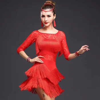 2017 Ladies Lain Dancing Dresses Durable Tassel Women Lady Stage Professional Ballroom Presentation Salsa Dress Clothes 165
2017 Ladies Lain Dancing Dresses Durable Tassel Women Lady Stage Professional Ballroom Presentation Salsa Dress Clothes 165