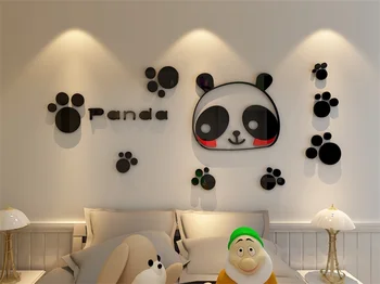 Cute 3d Panda Acrylic crystal stereo wall stickers children's room bedroom creative living room TV backdrop stickers
Cute 3d Panda Acrylic crystal stereo wall stickers children's room bedroom creative living room TV backdrop stickers
