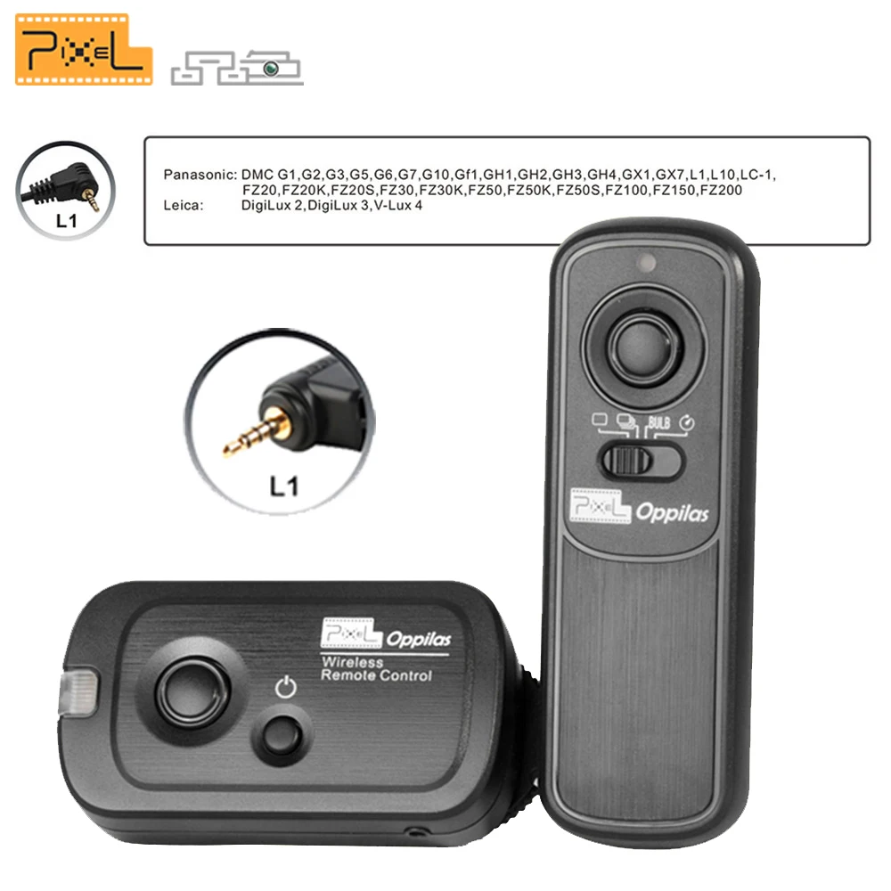 Pixel RW-221 L1 Wireless Shutter Release Remote Control For Panasonic G1 G2 G3 G5 G6 G7 G10 GH1 GH2 GH3 GH4 GX1 L1 L10 LC-1 FZ20
Pixel RW-221 L1 Wireless Shutter Release Remote Control For Panasonic G1 G2 G3 G5 G6 G7 G10 GH1 GH2 GH3 GH4 GX1 L1 L10 LC-1 FZ20