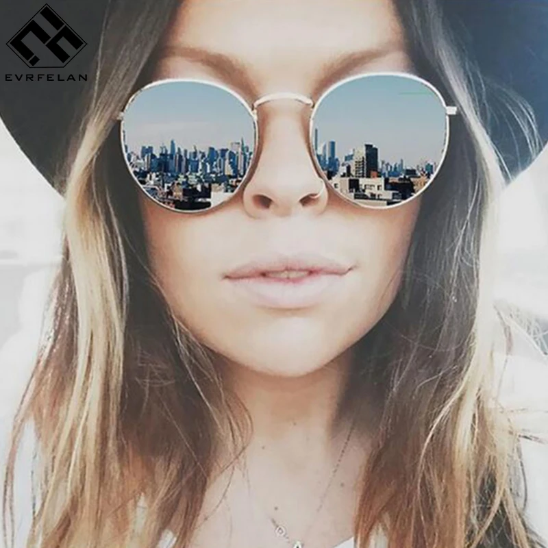Evrfelan Fashion Colorful Round Sunglasses Women Luxury Metal Sunglasses Summer Outdoor UV400 Eyewear Female zonnebril dames
Evrfelan Fashion Colorful Round Sunglasses Women Luxury Metal Sunglasses Summer Outdoor UV400 Eyewear Female zonnebril dames