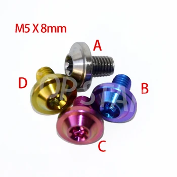 M5 X 8mm Ti Umbrella Torx Titanium Bolt Head Steel/Gold Color Multicolor for Mountain Bike Road Bicycle 10 PCS
M5 X 8mm Ti Umbrella Torx Titanium Bolt Head Steel/Gold Color Multicolor for Mountain Bike Road Bicycle 10 PCS