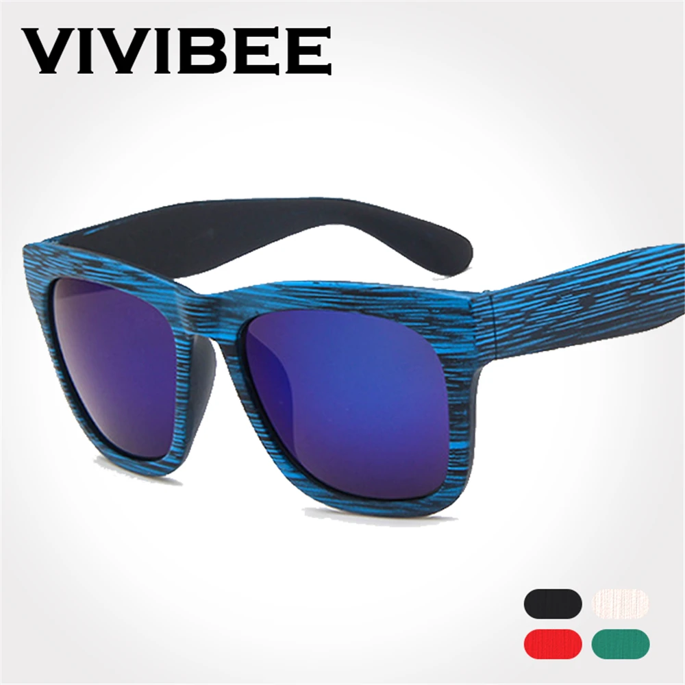 VIVIBEE Best Choose Imitation Bamboo Blue Frame Sunglasses for Men and Women Eye wear Vintage Style Fashion Glasses Shades
VIVIBEE Best Choose Imitation Bamboo Blue Frame Sunglasses for Men and Women Eye wear Vintage Style Fashion Glasses Shades
