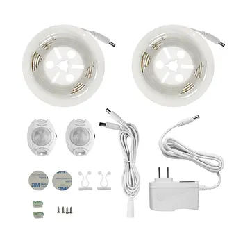 Motion Activated Sensor Double Bed Light, 2*1.2M 36LED LED Strip Night Light+Automatic Shut Off Timer for Hallway Stairs Doort
Motion Activated Sensor Double Bed Light, 2*1.2M 36LED LED Strip Night Light+Automatic Shut Off Timer for Hallway Stairs Doort