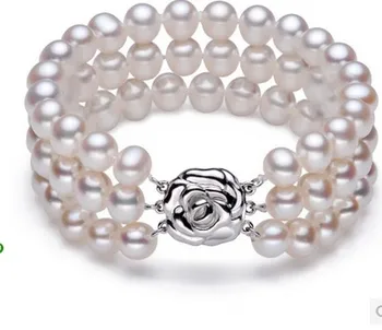 Eternal wedding Women Gift word 925 Sterling Genuine natural pearl 7-8mm multilayer freshwater pearl bracelet 19-20cm
Eternal wedding Women Gift word 925 Sterling Genuine natural pearl 7-8mm multilayer freshwater pearl bracelet 19-20cm