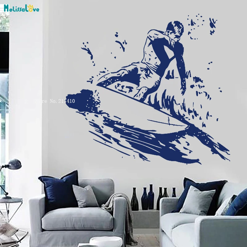 Surfing Wall Sticker Surfer Boy Sports Thrilling Decals Surfboard New Design Waves Home Decoration Store Murals Vinyl YT1745
Surfing Wall Sticker Surfer Boy Sports Thrilling Decals Surfboard New Design Waves Home Decoration Store Murals Vinyl YT1745