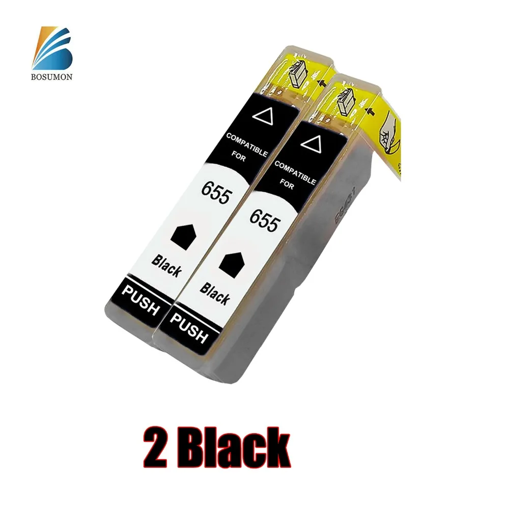 Bosumon 655 Remanufactured Ink Cartridge for HP 655 black compatible with Officejet 3525 4615 4625 5525 6520 Printer (Two black)
Bosumon 655 Remanufactured Ink Cartridge for HP 655 black compatible with Officejet 3525 4615 4625 5525 6520 Printer (Two black)
