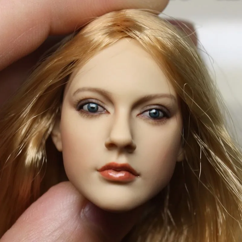 EN STOCK Kimi KT011 B 1//6 Female Head Sculpt Long Cheveux noir pour PHICEN corps