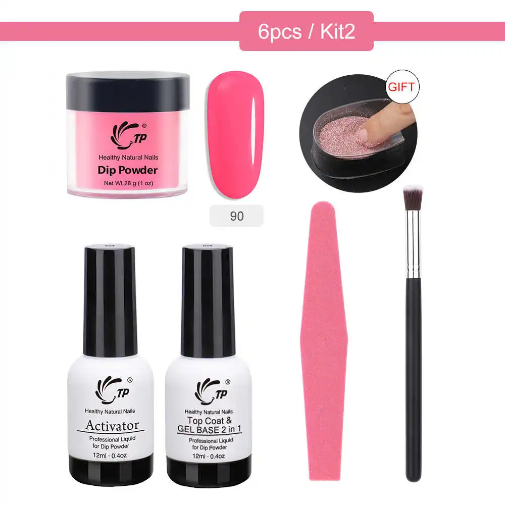 TP 6pcs/set dip powder System Kit for Nail Art Dipping Powder With Dip Top Base Activator Gel Liquid Color Liquid Gel Decoration
TP 6pcs/set dip powder System Kit for Nail Art Dipping Powder With Dip Top Base Activator Gel Liquid Color Liquid Gel Decoration