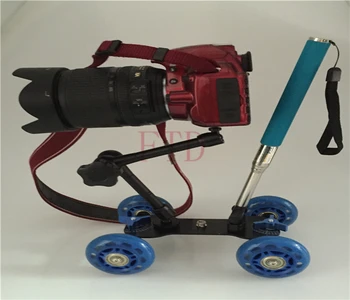 3in1 Table dolly Rail Car + 11 inch Magic arm + Handheld stick monopod DSLR Rig Camera movie kit D7100 750D D3200 Accessories
3in1 Table dolly Rail Car + 11 inch Magic arm + Handheld stick monopod DSLR Rig Camera movie kit D7100 750D D3200 Accessories