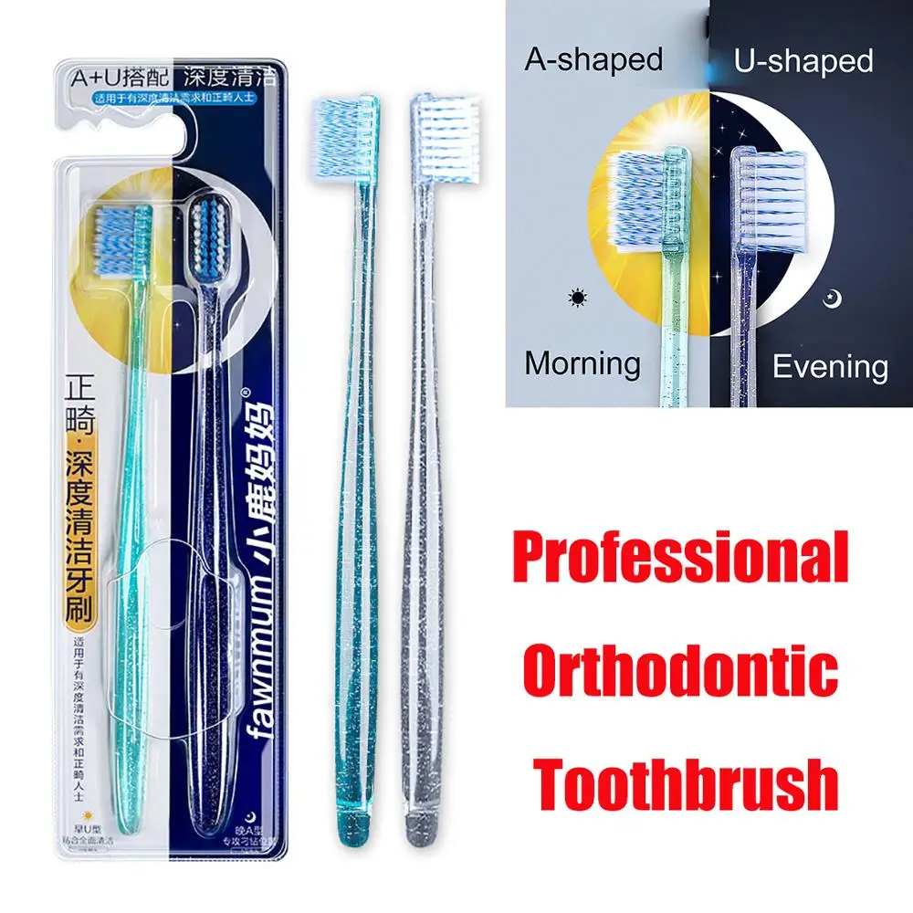 2pcs/set Professional Orthodontic Toothbrush Health Toothbrush For Oral Care Teeth Cleaning Eco Soft Bristle Brushes
2pcs/set Professional Orthodontic Toothbrush Health Toothbrush For Oral Care Teeth Cleaning Eco Soft Bristle Brushes