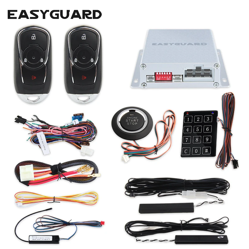 EASYGURD Lock Unlock PKE car alarm system touch password entry push button start remote engine start stop touch password entry
EASYGURD Lock Unlock PKE car alarm system touch password entry push button start remote engine start stop touch password entry