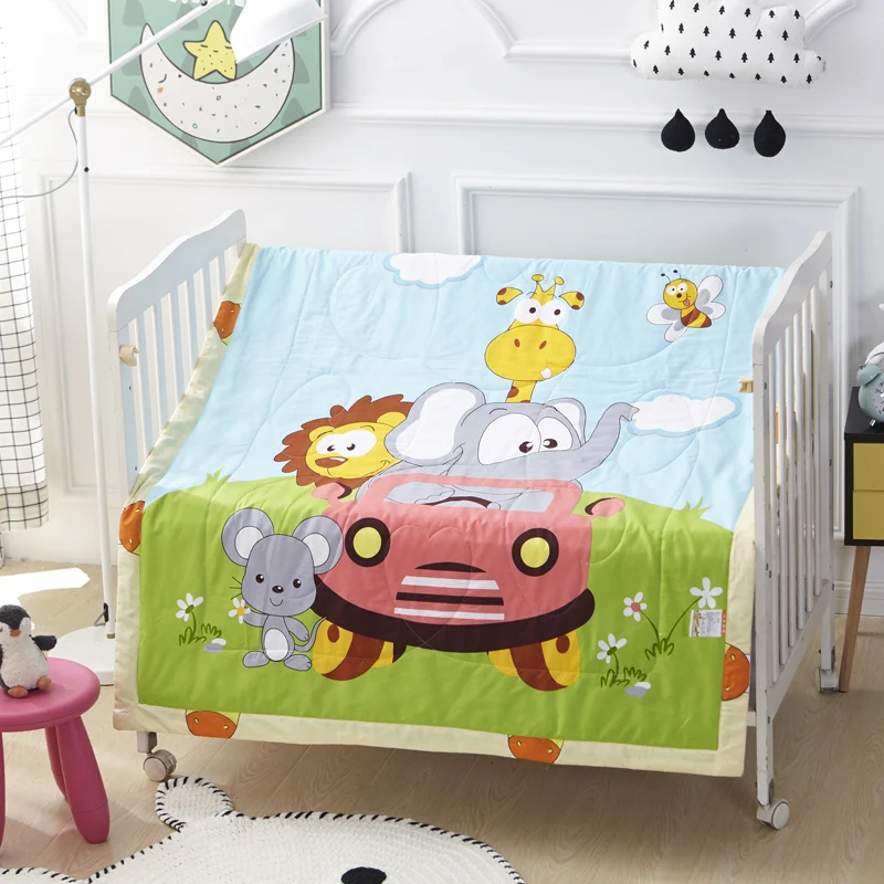 LREA Children's summer quilt Cartoon animal party pattern 100% cotton fabric and filling comfortable and cool portable
LREA Children's summer quilt Cartoon animal party pattern 100% cotton fabric and filling comfortable and cool portable