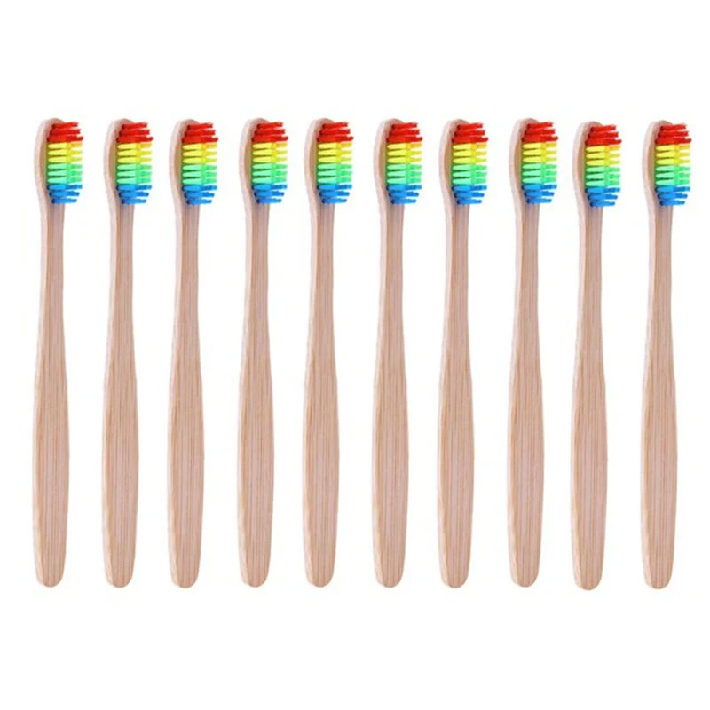 4PCS Colorful Bamboo Toothbrush Novelty Rainbow Wood Teeth Brush soft-bristle Bamboo Fibre Wooden Handle Toothbrush
4PCS Colorful Bamboo Toothbrush Novelty Rainbow Wood Teeth Brush soft-bristle Bamboo Fibre Wooden Handle Toothbrush