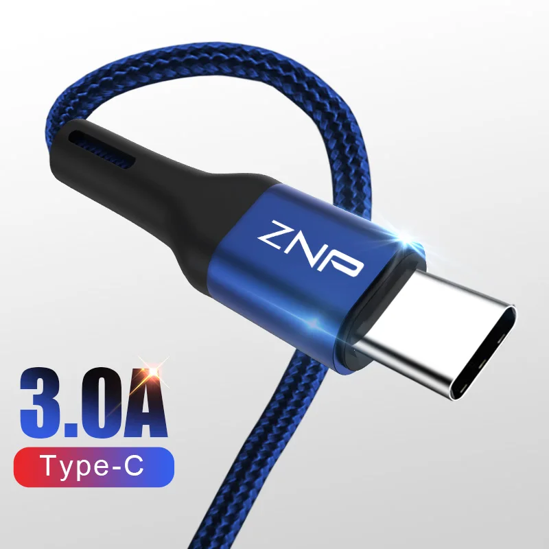 ZNP USB Type C Cable 3.0 Fast Charger For Samsung S10 S9 A50 Mobile Phone Type-C USB Data Cord For Huawei P30 Pro Type C Cable
ZNP USB Type C Cable 3.0 Fast Charger For Samsung S10 S9 A50 Mobile Phone Type-C USB Data Cord For Huawei P30 Pro Type C Cable