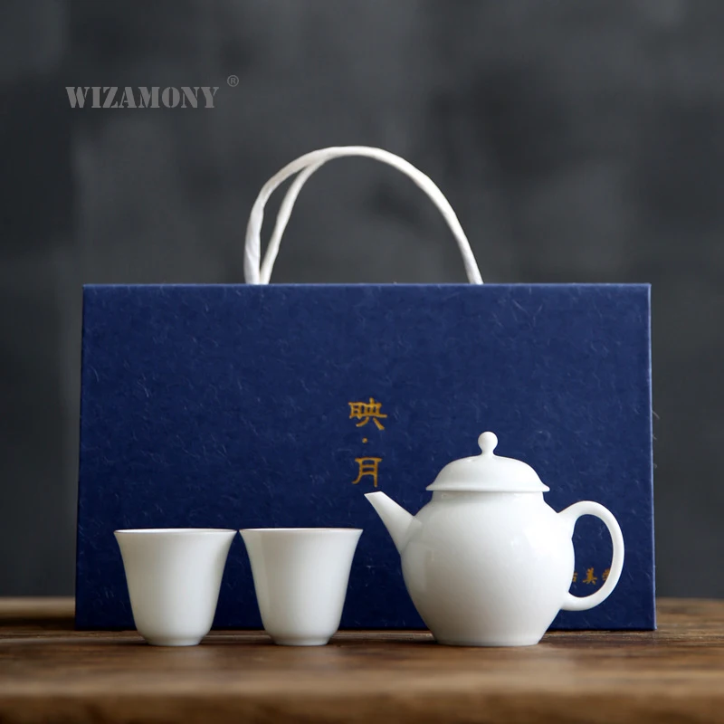 WIZAMONY Chinese Kung Fu Tea set gaiwan teapot teacups fair mug tea sets white ceramic fot gift puer Drinkware
WIZAMONY Chinese Kung Fu Tea set gaiwan teapot teacups fair mug tea sets white ceramic fot gift puer Drinkware