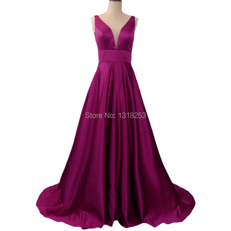 Satin Evening Ball Gown with Pockets Formal Dresses for Women robe de soiree longue 2018 abendkleider V neck See-through Panel
Satin Evening Ball Gown with Pockets Formal Dresses for Women robe de soiree longue 2018 abendkleider V neck See-through Panel