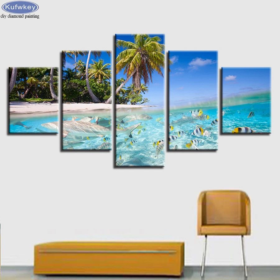 Square/Round 5D DIY Diamond Painting 5 Panel Coconut Tree Sea World,Mosaic full Diamond Embroidery sale Cross Stitch,stickers
Square/Round 5D DIY Diamond Painting 5 Panel Coconut Tree Sea World,Mosaic full Diamond Embroidery sale Cross Stitch,stickers