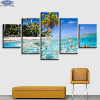 Square/Round 5D DIY Diamond Painting 5 Panel Coconut Tree Sea World,Mosaic full Diamond Embroidery sale Cross Stitch,stickers
Square/Round 5D DIY Diamond Painting 5 Panel Coconut Tree Sea World,Mosaic full Diamond Embroidery sale Cross Stitch,stickers