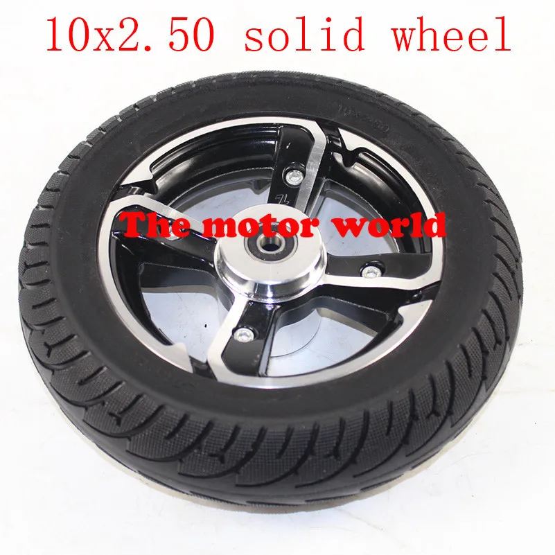 High Performance 10 Inch Solid Wheel 10x2.50 Tyre & Aluminum Alloy Disc Brake Hole Rims Fit for 8/10 Electric Scooter
High Performance 10 Inch Solid Wheel 10x2.50 Tyre & Aluminum Alloy Disc Brake Hole Rims Fit for 8/10 Electric Scooter