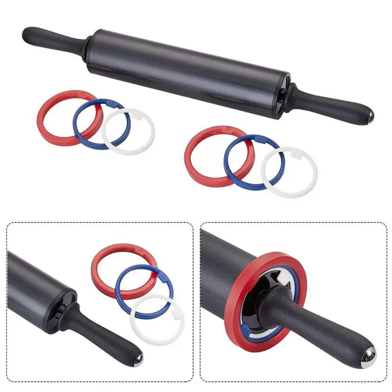 Kitchen Assessories Adjustable Non-stick Roller Flour Rolling Pin for Kitchen with Thickness Rings for Baking Dough Pizza Pie
Kitchen Assessories Adjustable Non-stick Roller Flour Rolling Pin for Kitchen with Thickness Rings for Baking Dough Pizza Pie