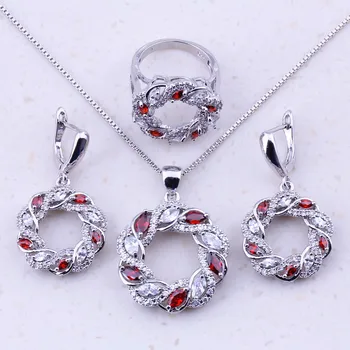 Terrific Red Crystal Cubic Zircon Jewelry Sets For Women Wedding Party Fashion Jewelry J0005
Terrific Red Crystal Cubic Zircon Jewelry Sets For Women Wedding Party Fashion Jewelry J0005