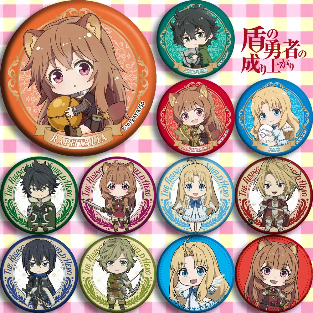 12 Type for Anime The Rising of The Shield Hero Rafutaria Iwatani Naofumi Sadina Feilo Cosplay Prop Cute Brooch Badge Emblem
12 Type for Anime The Rising of The Shield Hero Rafutaria Iwatani Naofumi Sadina Feilo Cosplay Prop Cute Brooch Badge Emblem