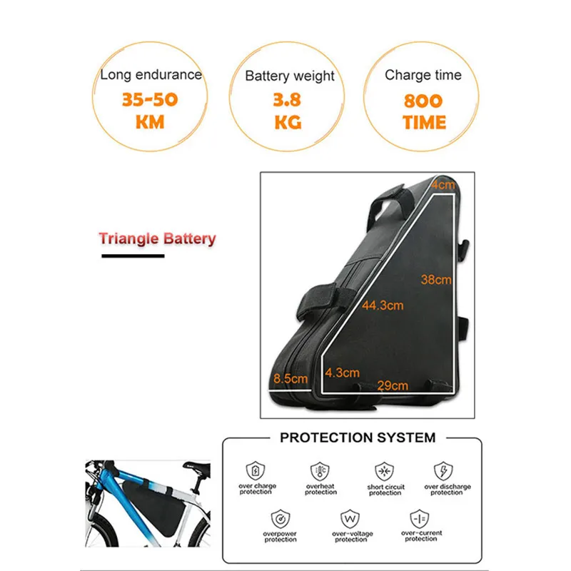 Flash Deal JS 36V250W Electric Bike Conversion Kit with 36V Lithium Battery Brushless Hub Motor Wheel Front Wheel for 26" 700C E-bike Kit 5