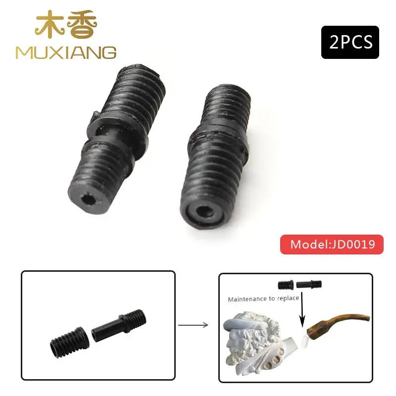 2Pcs black MUXIANG Screw Tenon and Pluggable Link stem, Special for Meerschaum smoking Pipe Making/Repairing jd0019
2Pcs black MUXIANG Screw Tenon and Pluggable Link stem, Special for Meerschaum smoking Pipe Making/Repairing jd0019