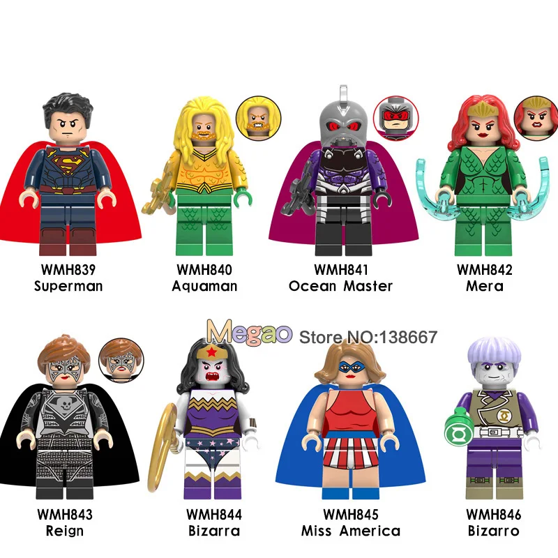 Single Sale BuildingBlocks DC Super Heroes Aquaman Mera Reign Ocean Master Action Dolls Toys For Children Gift
Single Sale BuildingBlocks DC Super Heroes Aquaman Mera Reign Ocean Master Action Dolls Toys For Children Gift