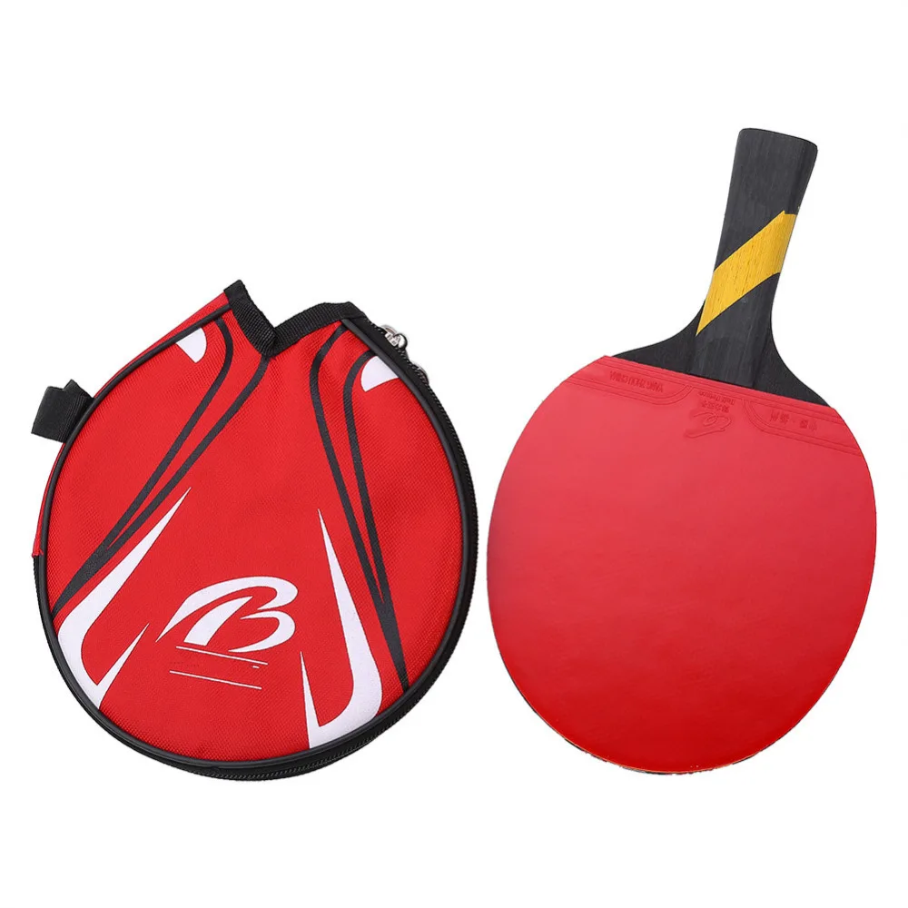 1 Pcs Horizontal Table Tennis Racket Set 7 Ply Pure Wood Rubber Ping Pong Paddle With Racket Pouch
1 Pcs Horizontal Table Tennis Racket Set 7 Ply Pure Wood Rubber Ping Pong Paddle With Racket Pouch