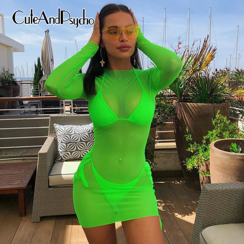 2019 Long Sleeve Summer Dress Sexy Casual Mesh Neon Bodycon Dresses Women Transparent See Through Mini Short Dress Cuteandpsycho
2019 Long Sleeve Summer Dress Sexy Casual Mesh Neon Bodycon Dresses Women Transparent See Through Mini Short Dress Cuteandpsycho
