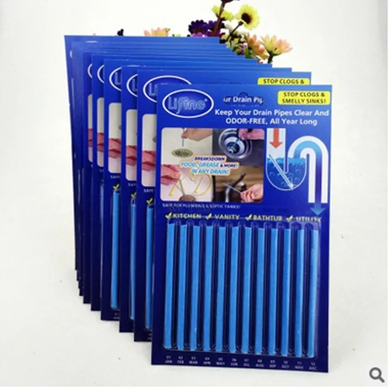 12Pcs/Pack Sani Sticks sewage decontamination to deodorant The kitchen toilet bathtub drain cleaner sewer cleaning rod
12Pcs/Pack Sani Sticks sewage decontamination to deodorant The kitchen toilet bathtub drain cleaner sewer cleaning rod