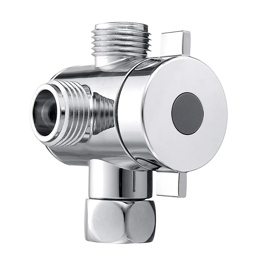 G1/2" 3-Way T-adapter Diverter Valve Adjustable Shower Head Arm Mounted Diverter Valve Bathroom Hardware Accessory
G1/2" 3-Way T-adapter Diverter Valve Adjustable Shower Head Arm Mounted Diverter Valve Bathroom Hardware Accessory