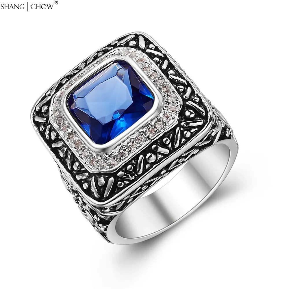 Vintage Charm Jewelry Blue Quartz Stone 925 Sterling Silver Ring for man casual clothes Accessories R1280
Vintage Charm Jewelry Blue Quartz Stone 925 Sterling Silver Ring for man casual clothes Accessories R1280