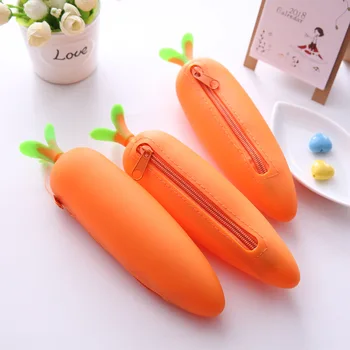 Cute Soft Silica Gel Carrot Pencil Case Creative Vegetable Stationery Pen Bag School Supplies For Girls Kawaii Pencil Box Gift
Cute Soft Silica Gel Carrot Pencil Case Creative Vegetable Stationery Pen Bag School Supplies For Girls Kawaii Pencil Box Gift